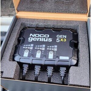 3-Bank, 15A (5A/Bank) Smart Marine Battery Charger, 12V Waterproof